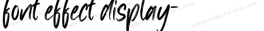 font effect display字体转换